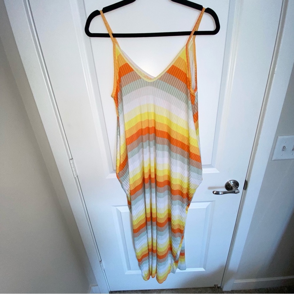 Sunset maxi dress with pockets